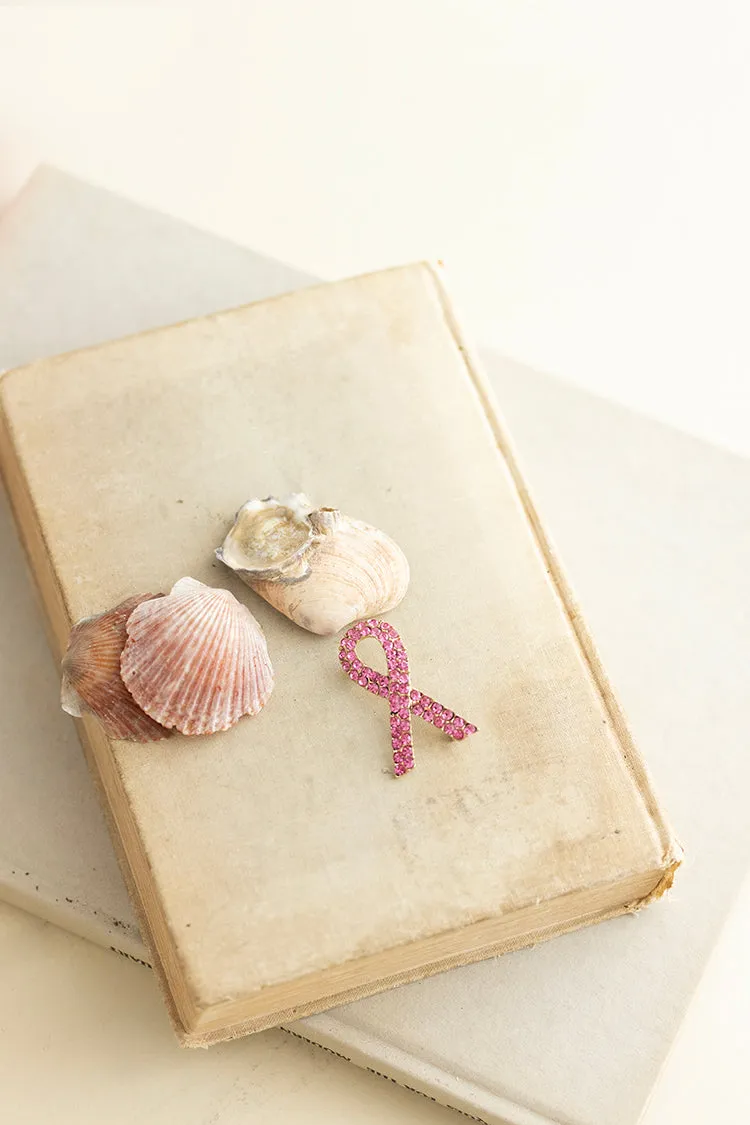 Breast Cancer Awareness Bling Brooch