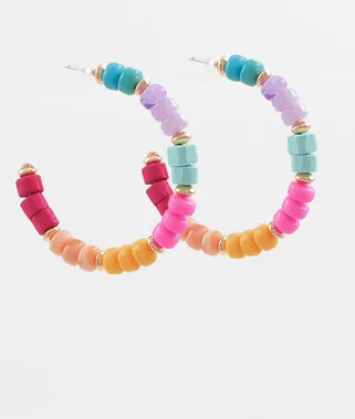 Color Burst Multicolor Hoops