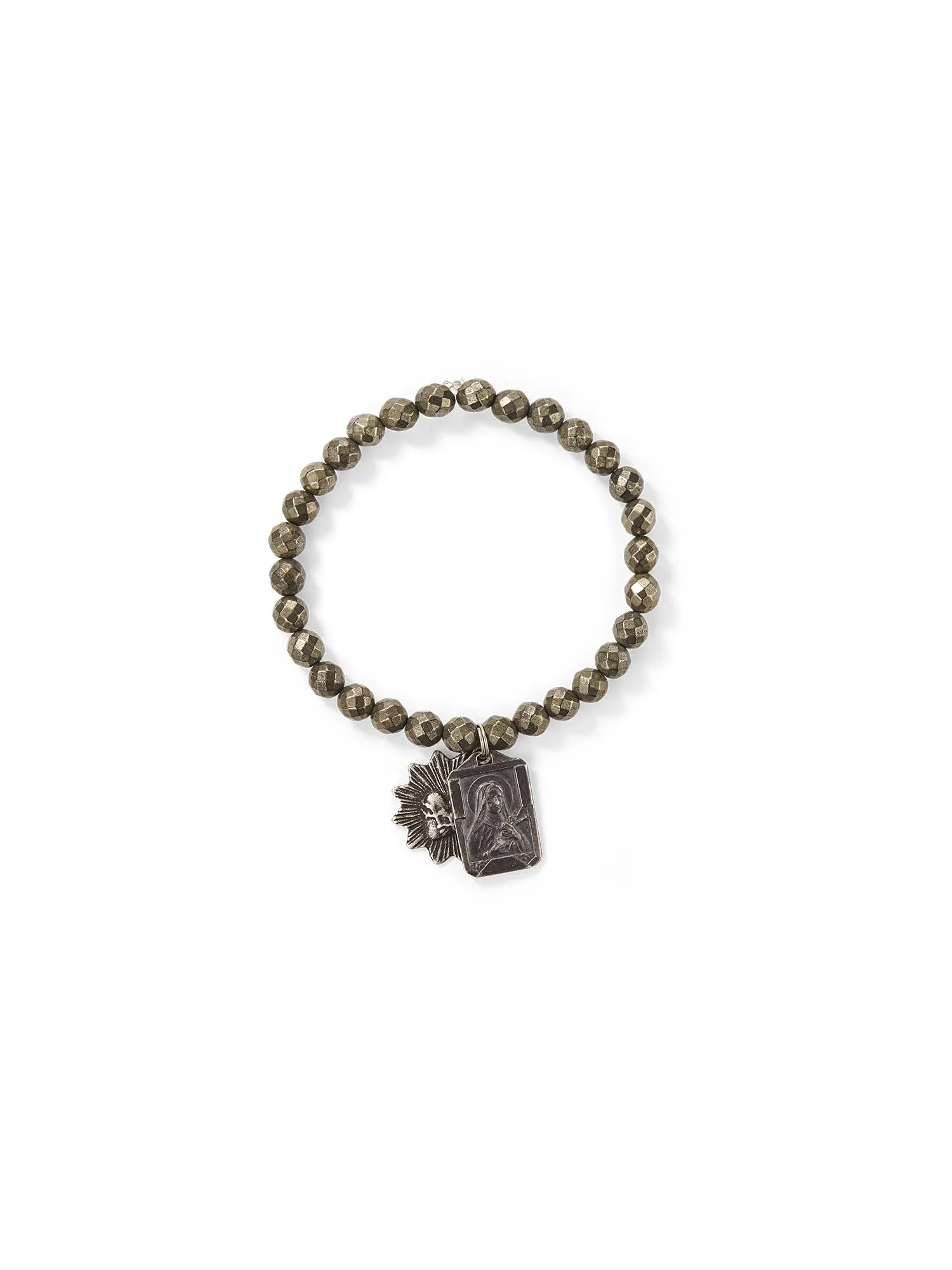 Faceted Pyrite Icon Bracelet