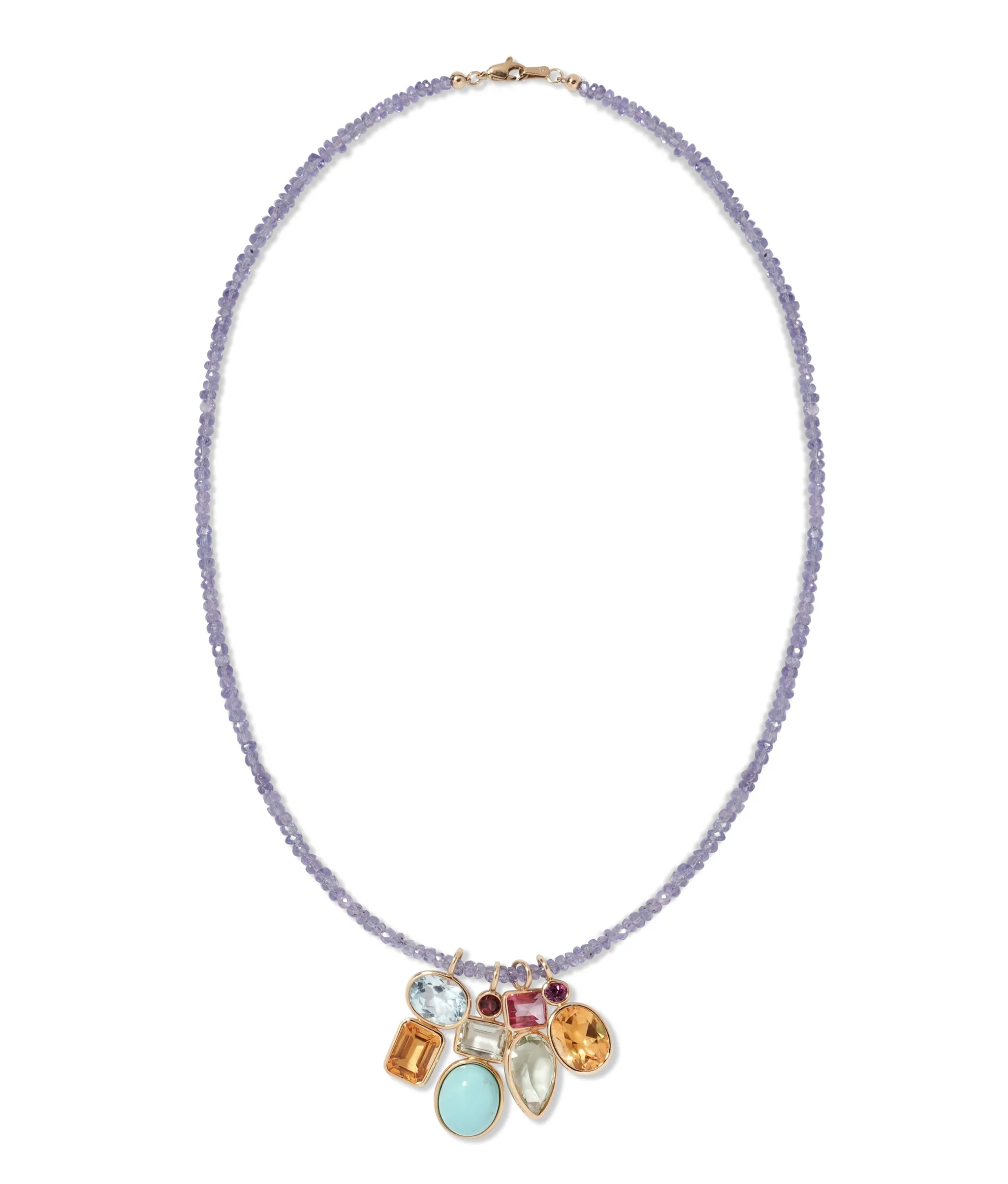 Fine Mood Charm Necklace in Tanzanite Treasure