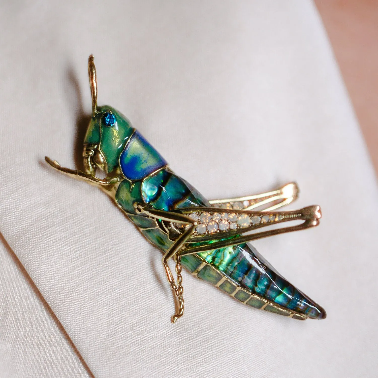 Grasshopper Brooch