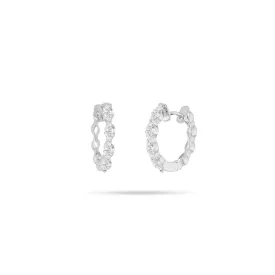 Hoop Marquise Diamond Earrings