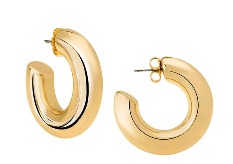 Janis Savitt Small Hoop Earrings (Various Colors)