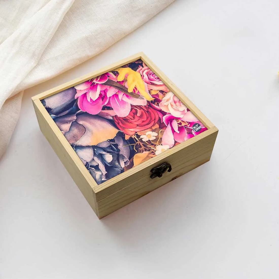 Jewellery Box Makepup Organizer -  Watercolor Flower