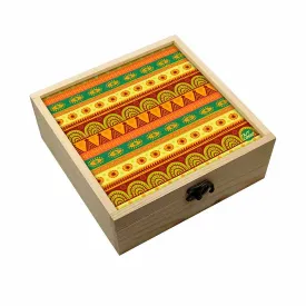 Jewellery Box Makepup Organizer -  Yellow Ethnic