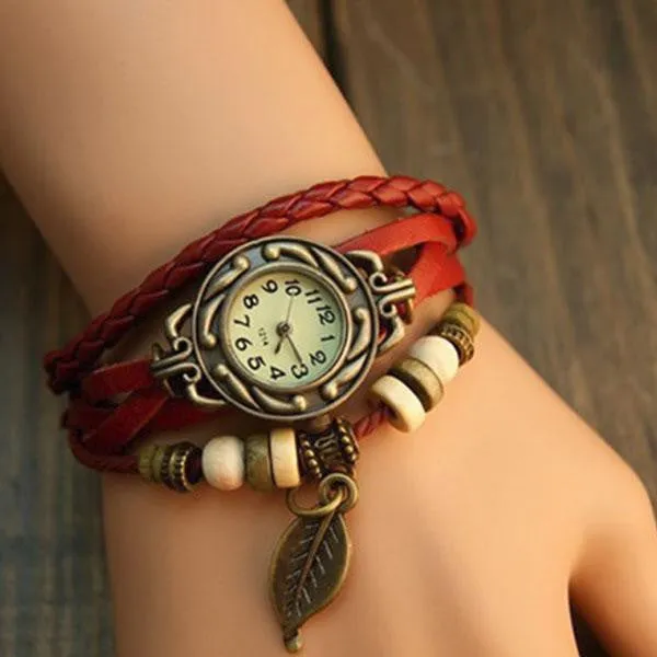 Leaf Vintage Wrap Watch