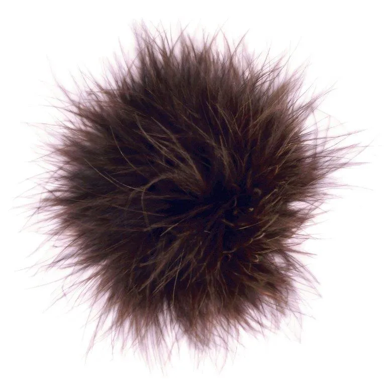 Marabou Feather Brooches - Solid