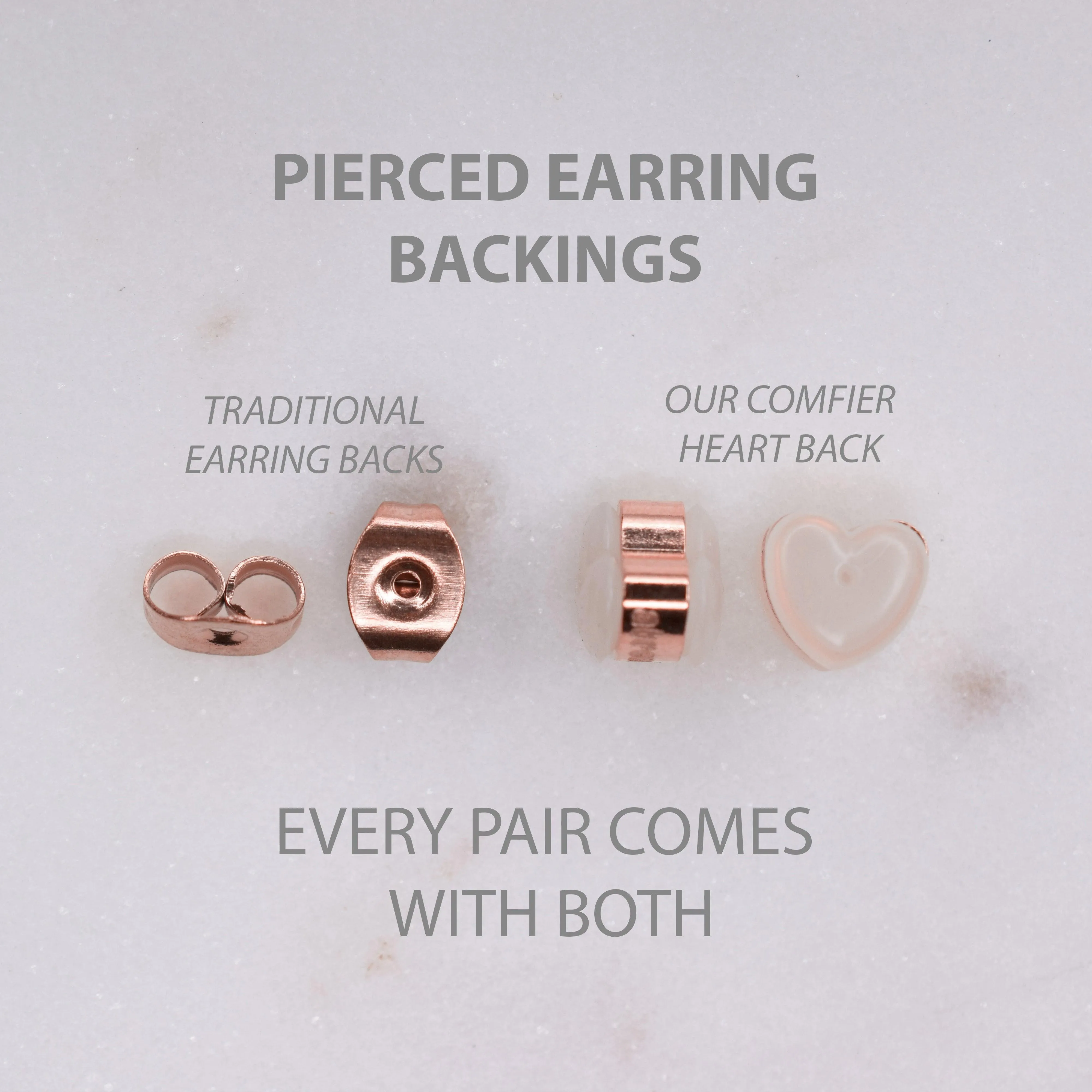 MEDIUM TEXTURED HOOP EARRINGS IN ROSE GOLD