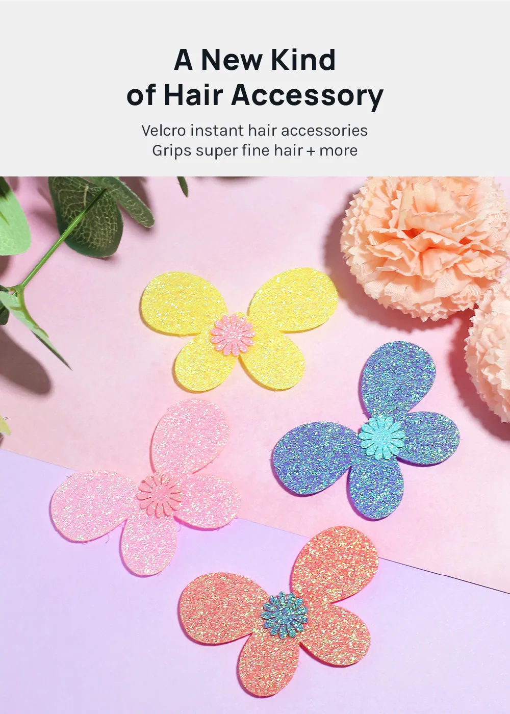 Miss A Anti-Slip Hair Grippers - Butterflies