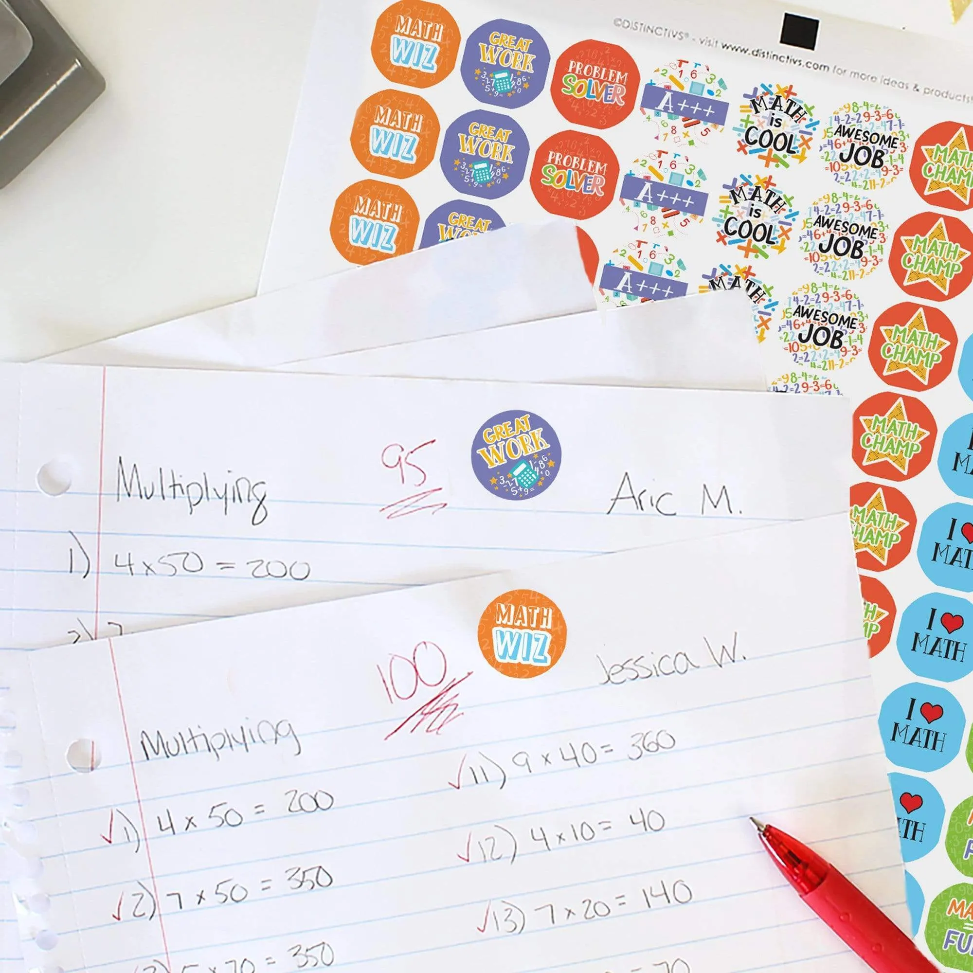 Motivational Teacher Reward Stickers for Students: Variety Pack (1,080 Stickers)