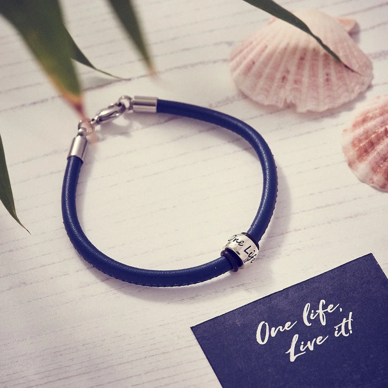 One Life, Live It! Leather Bracelet