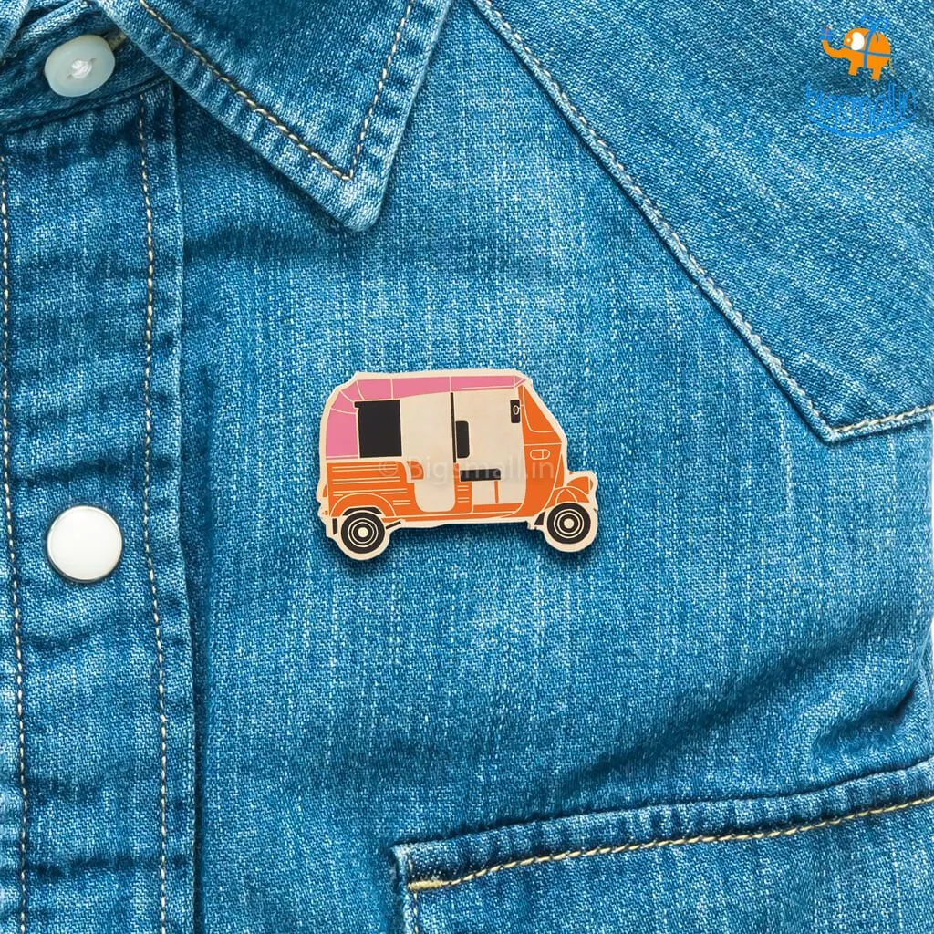 Rickshaw Lapel Pin