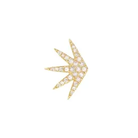 SINGLE RADIATE DIAMOND EARRING, GOLD