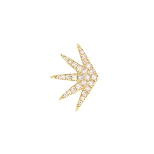 SINGLE RADIATE DIAMOND EARRING, GOLD