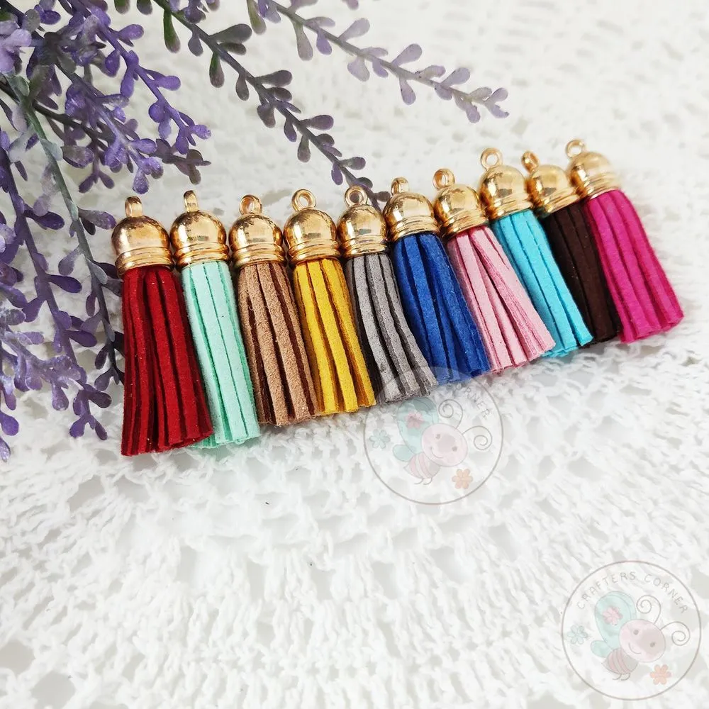 Small Faux Leather Tassel - (Assorted Pack)