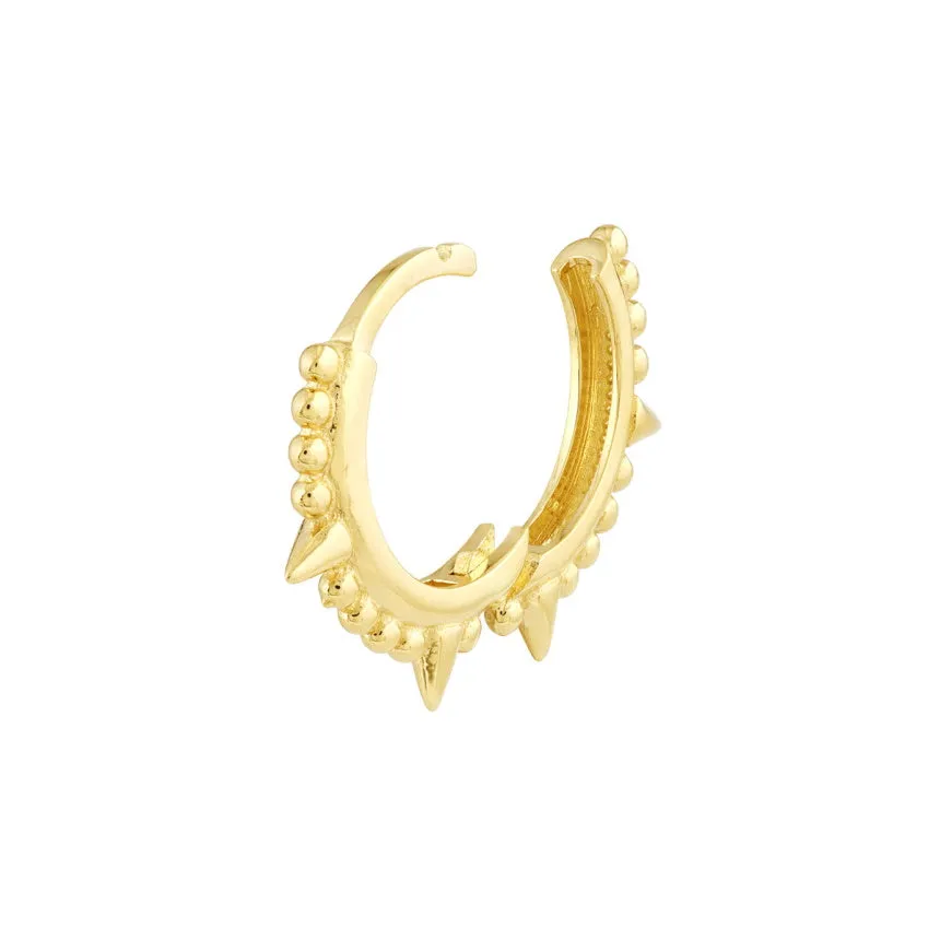 Small Studded Hoop Earrings