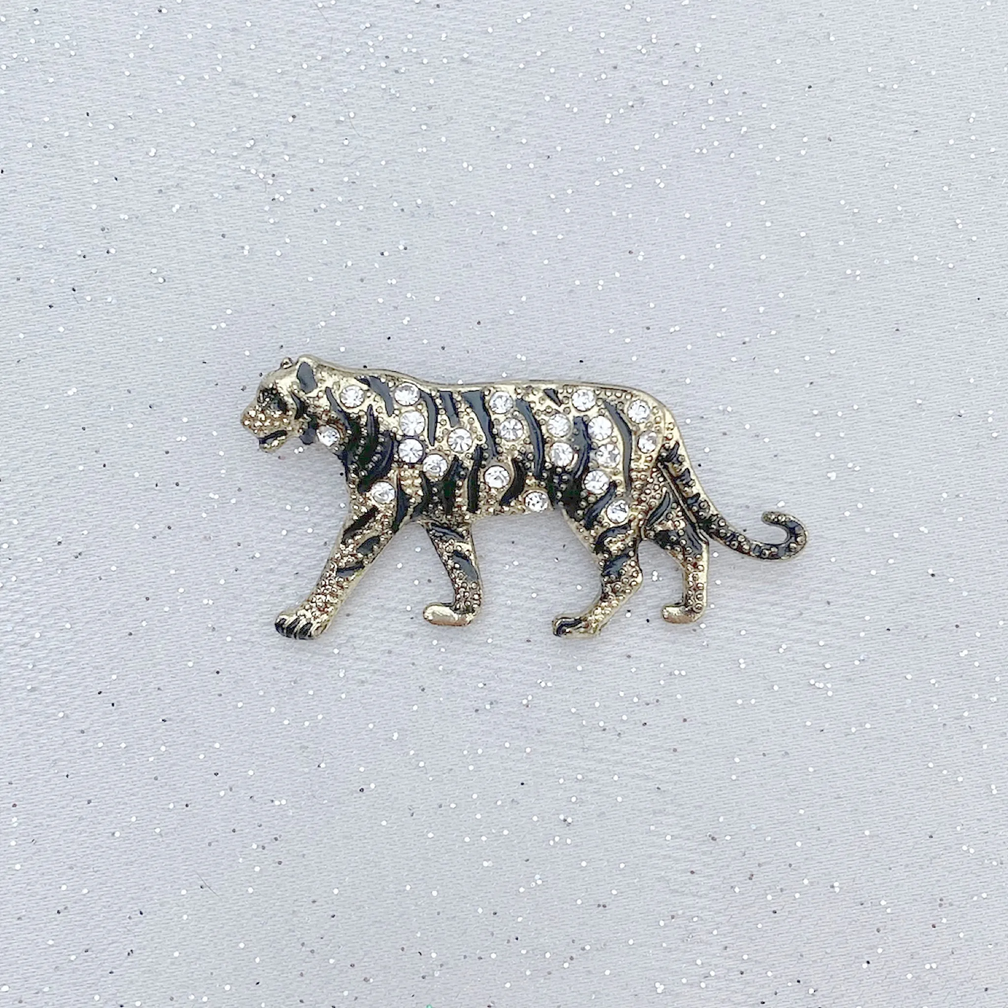 Tiger Brooch Gold Brooch