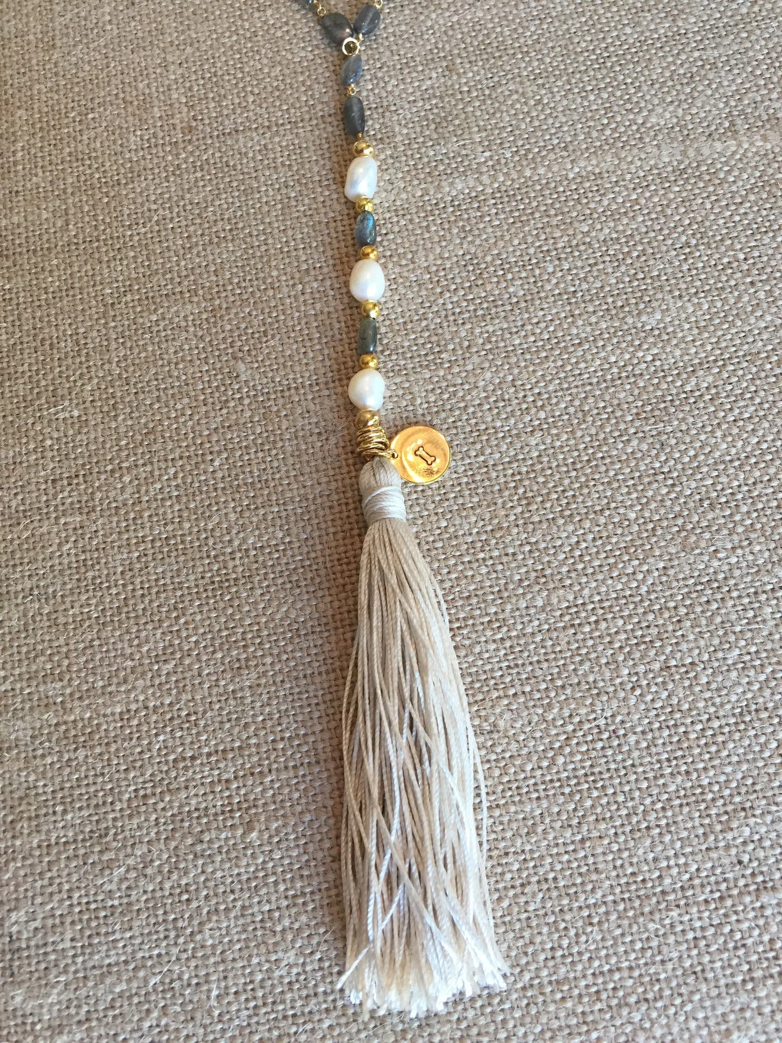 Trinity Tassel Necklace