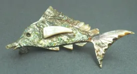 Unique Fish-Shaped Brooch