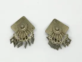 Vintage Silver Middle Eastern Style Earrings