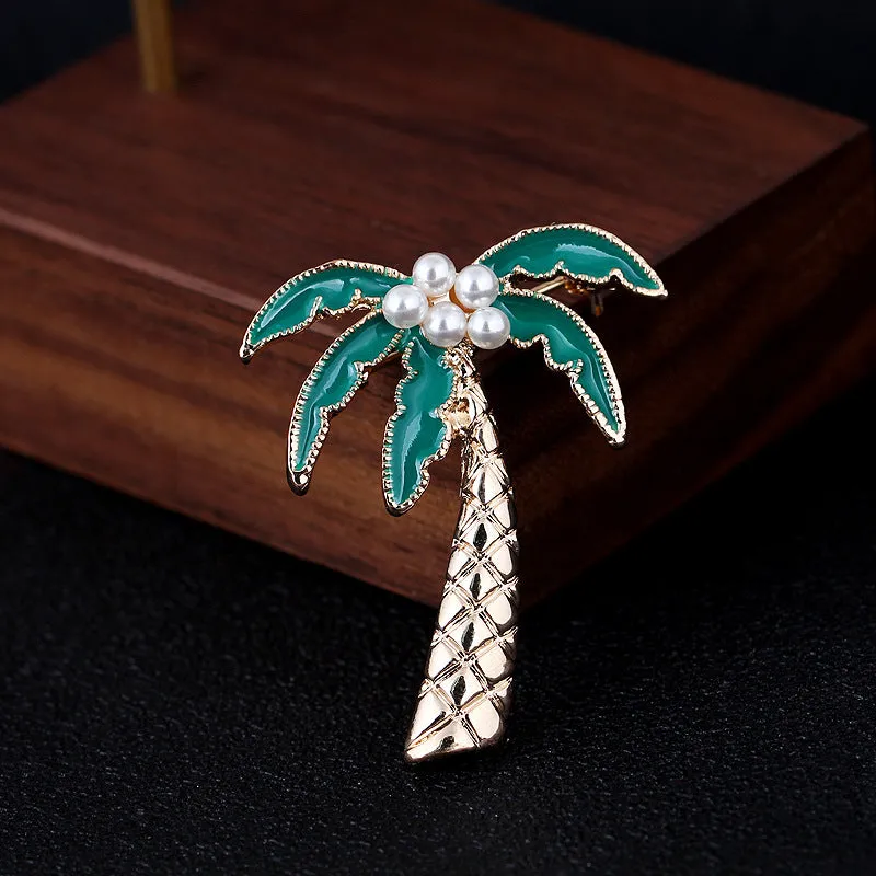 XSB001 - Coconut Tree Saree Brooch