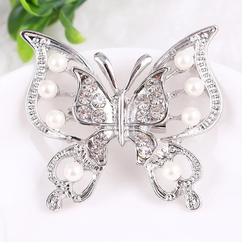 XSB020 - Silver Butterfly Brooch