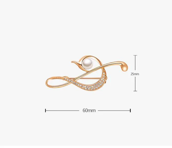 XSB102 - Music Note Saree Brooch