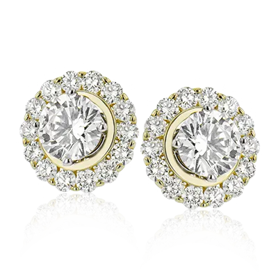 ZE843 Earring in 14k Gold with Diamonds